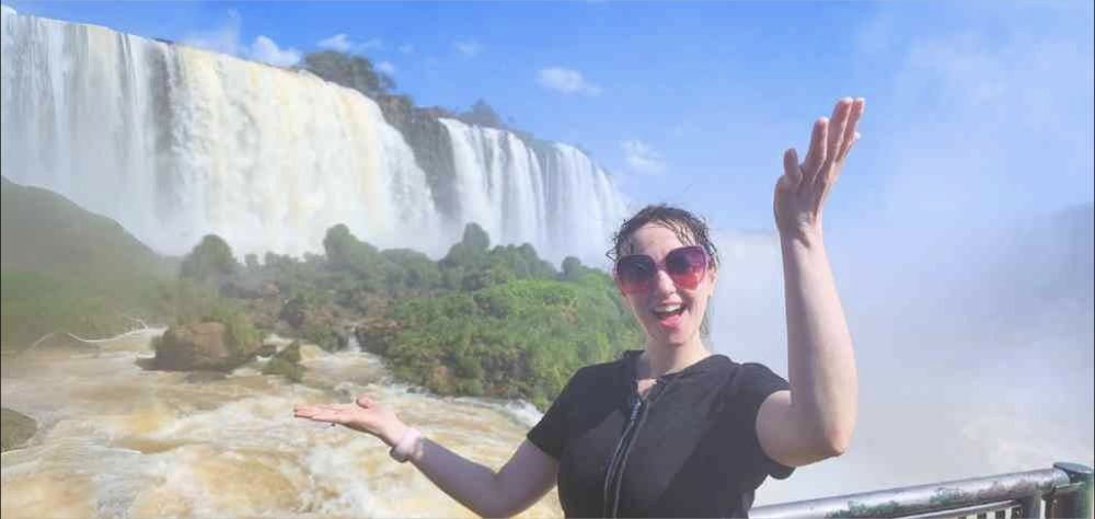 Andy nas Cataratas do Iguaçu