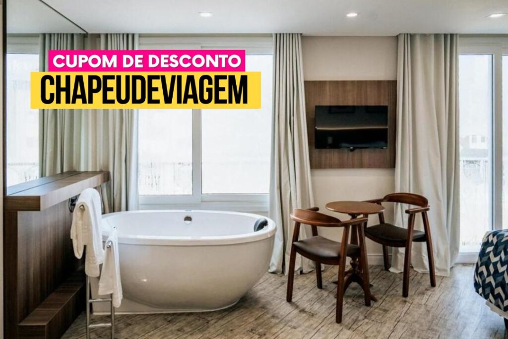 Augusta Centro Hotel Canela Cupom CHAPEUDEVIAGEM - Suíte Exclusive com banheira de imersão