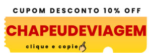 Cupom CHAPEUDEVIAGEM com 10% de desconto: clique e copie