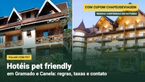 Hotéis pet friendly em Gramado e Canela com cupom CHAPEUDEVIAGEM: Hotel Canto Verde e Laghetto Pedras Altas