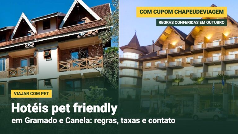 Hotéis pet friendly em Gramado e Canela: Hotel Canto Verde e Laghetto Pedras Altas