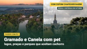 Lugares pet friendly em Gramado e Canela: Lago Negro e Catedral de Pedra, com cupom CHAPEUDEVIAGEM